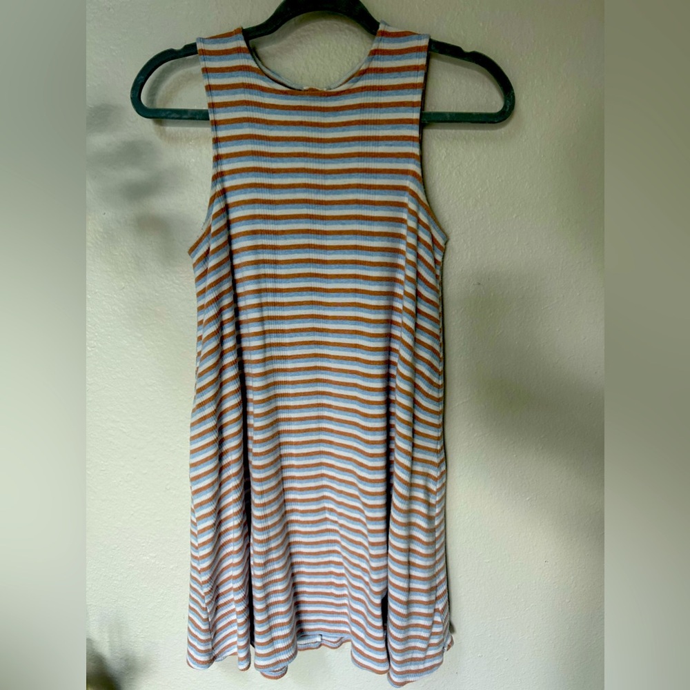 American Eagle striped ribbed dress